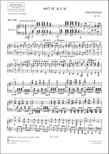 Sonate N 29
